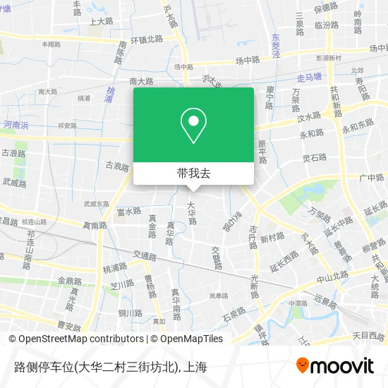 路侧停车位(大华二村三街坊北)地图