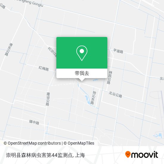 崇明县森林病虫害第44监测点地图