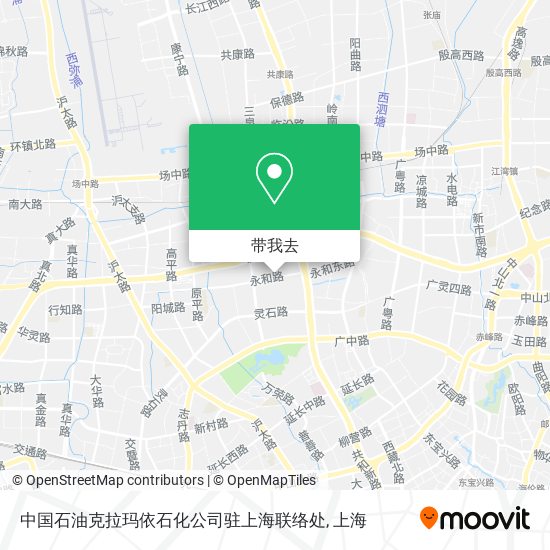 中国石油克拉玛依石化公司驻上海联络处地图