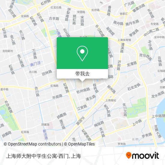 上海师大附中学生公寓-西门地图