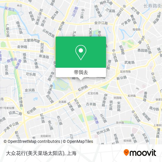 大众花行(美天菜场太阳店)地图