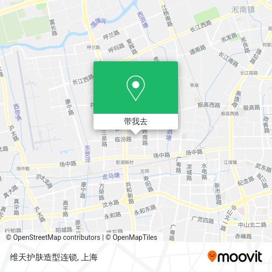 维天护肤造型连锁地图