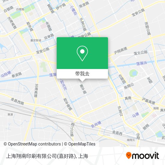 上海翔南印刷有限公司(嘉好路)地图