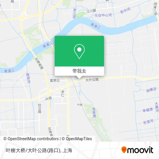 叶榭大桥/大叶公路(路口)地图