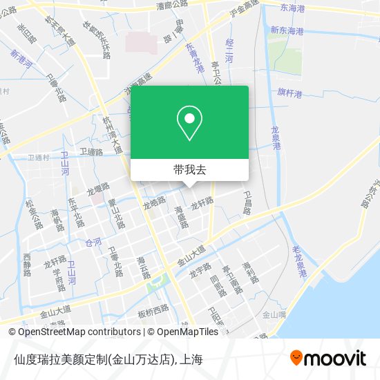 仙度瑞拉美颜定制(金山万达店)地图