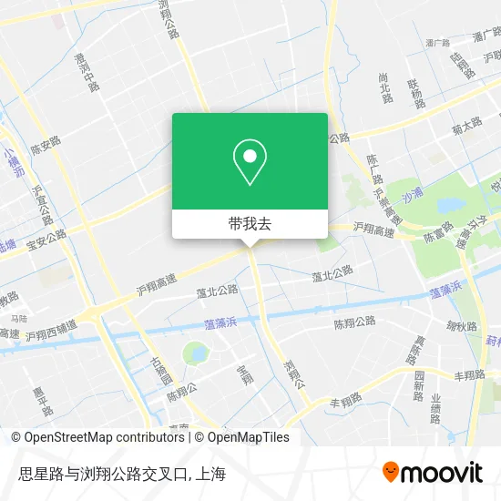 思星路与浏翔公路交叉口地图