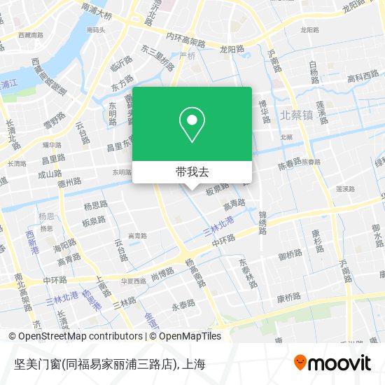 坚美门窗(同福易家丽浦三路店)地图