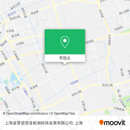上海派普诺管道检测科技发展有限公司地图