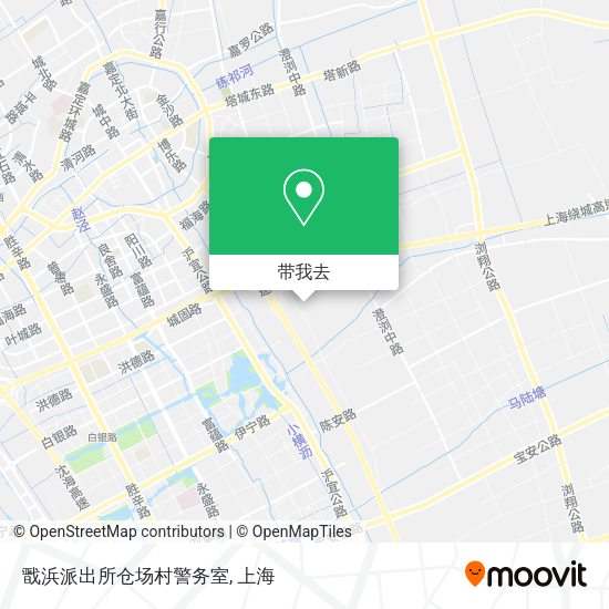 戬浜派出所仓场村警务室地图