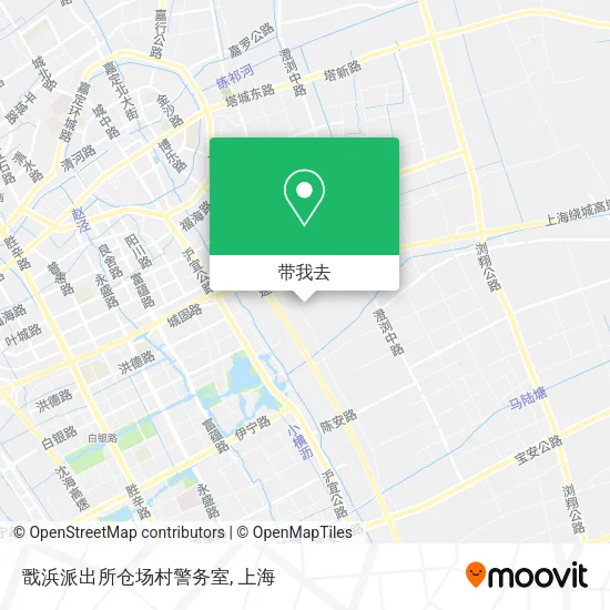 戬浜派出所仓场村警务室地图