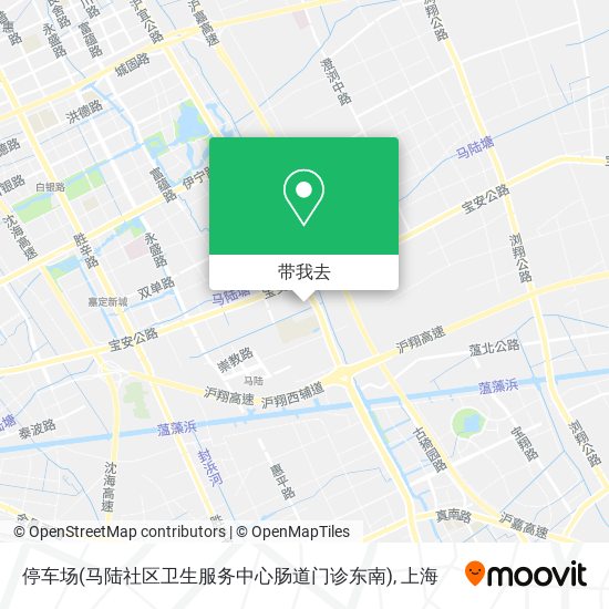 停车场(马陆社区卫生服务中心肠道门诊东南)地图