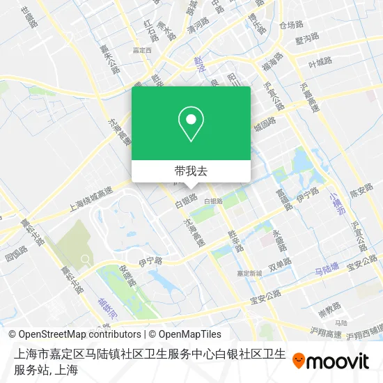 上海市嘉定区马陆镇社区卫生服务中心白银社区卫生服务站地图