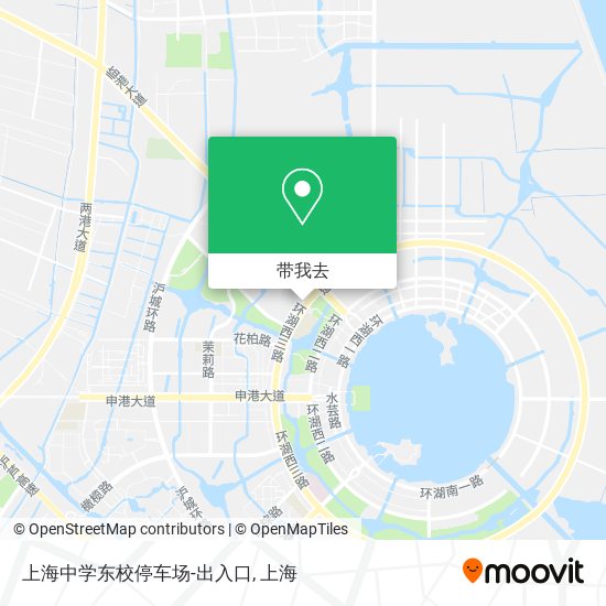 上海中学东校停车场-出入口地图