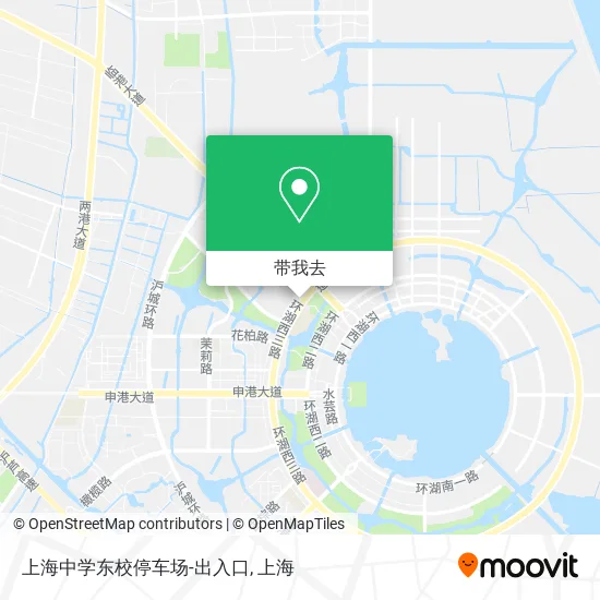 上海中学东校停车场-出入口地图