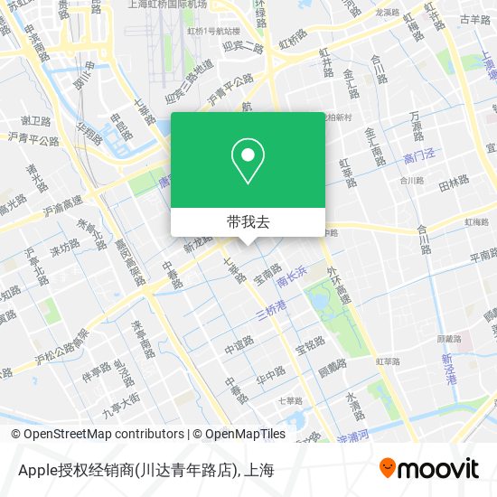 Apple授权经销商(川达青年路店)地图