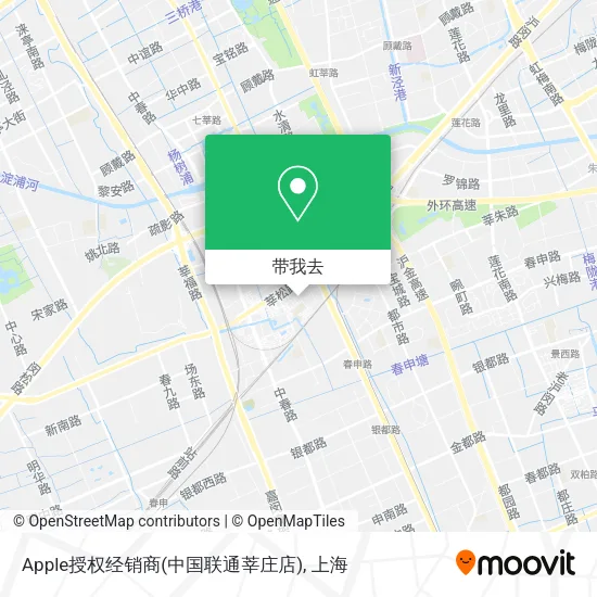 Apple授权经销商(中国联通莘庄店)地图