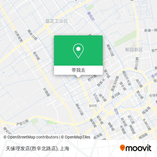 天缘理发店(胜辛北路店)地图