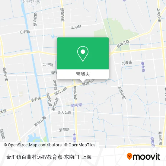 金汇镇百曲村远程教育点-东南门地图