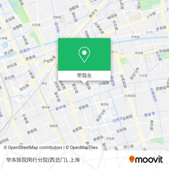 华东医院闵行分院(西北门)地图
