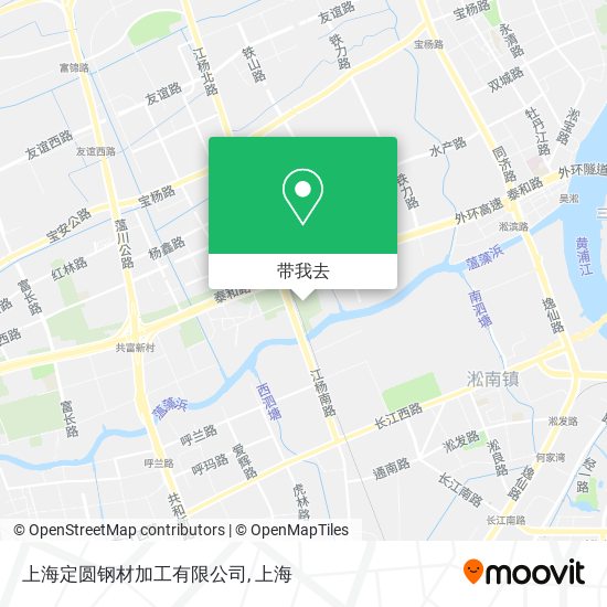 上海定圆钢材加工有限公司地图