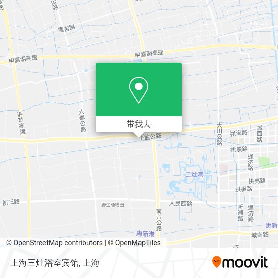 上海三灶浴室宾馆地图