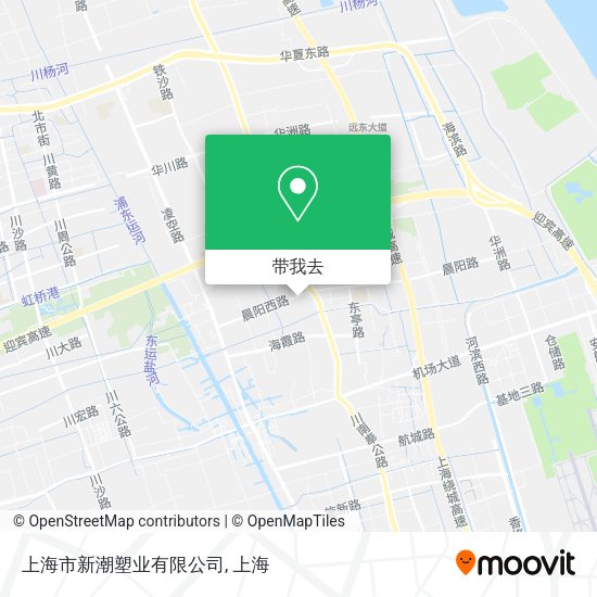 上海市新潮塑业有限公司地图