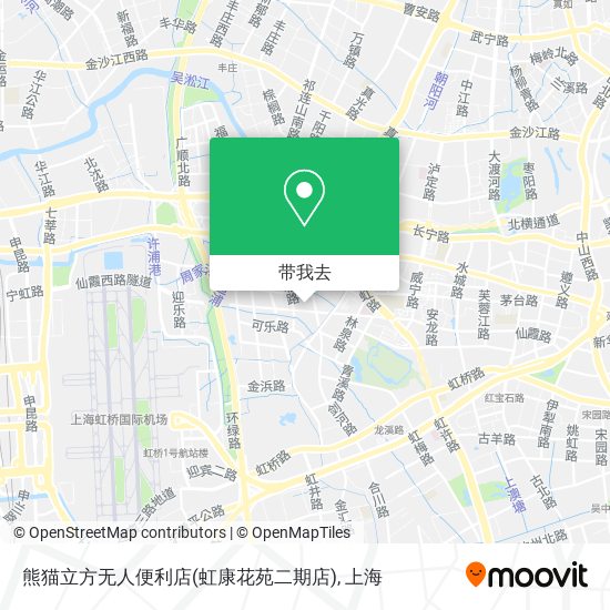 熊猫立方无人便利店(虹康花苑二期店)地图