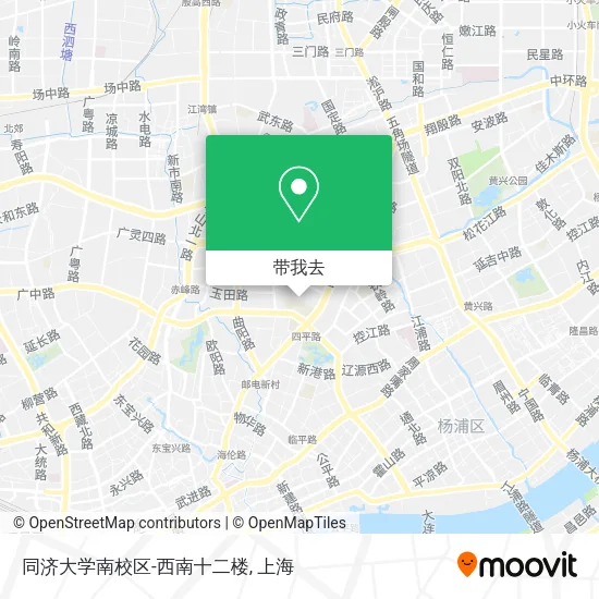 同济大学南校区-西南十二楼地图