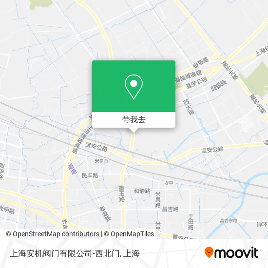 上海安机阀门有限公司-西北门地图