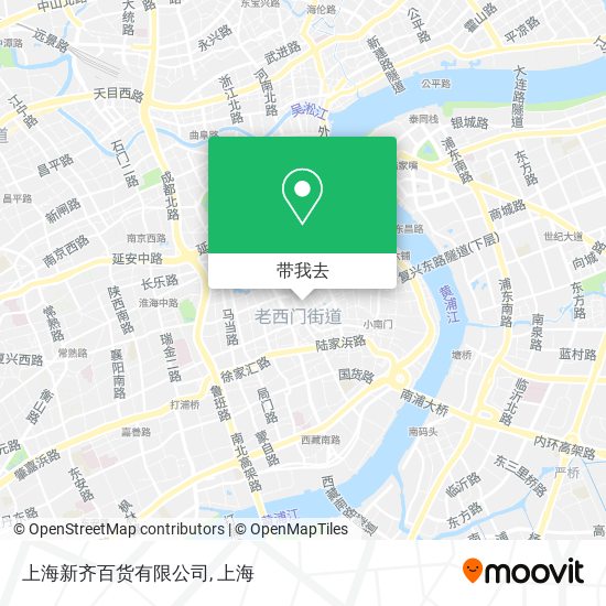 上海新齐百货有限公司地图