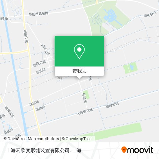 上海宏欣变形缝装置有限公司地图