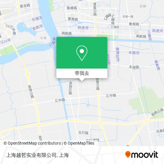 上海越哲实业有限公司地图