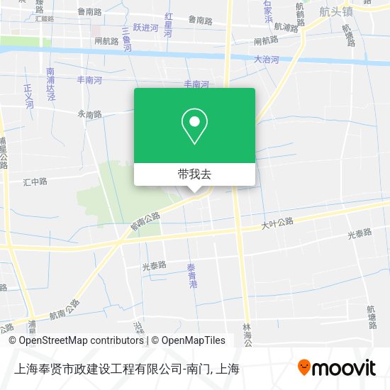 上海奉贤市政建设工程有限公司-南门地图