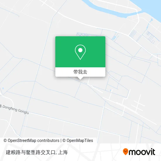 建粮路与鳌垦路交叉口地图