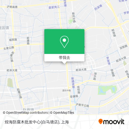 煌海防腐木批发中心(白马塘店)地图