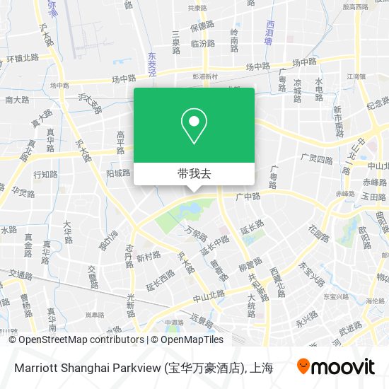 Marriott Shanghai Parkview (宝华万豪酒店)地图