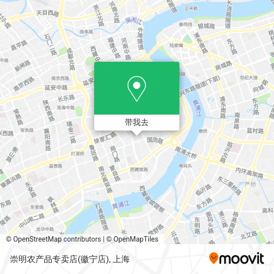 崇明农产品专卖店(徽宁店)地图