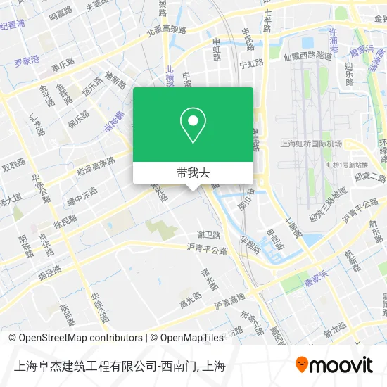 上海阜杰建筑工程有限公司-西南门地图