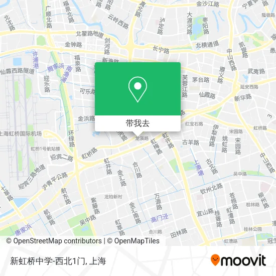 新虹桥中学-西北1门地图