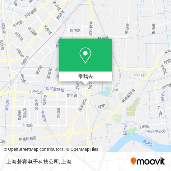 上海若宾电子科技公司地图