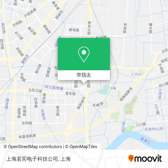 上海若宾电子科技公司地图