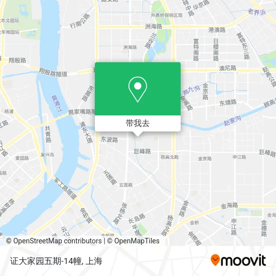 证大家园五期-14幢地图