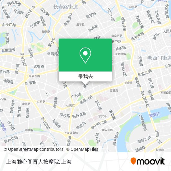上海雅心阁盲人按摩院地图