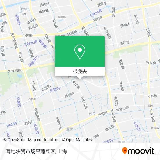 喜地农贸市场里蔬菜区地图