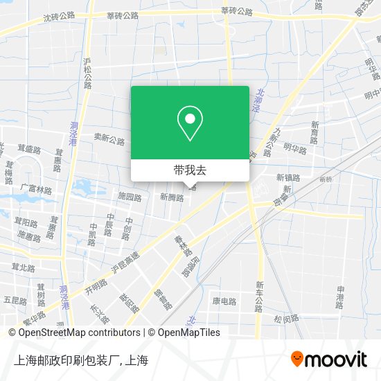 上海邮政印刷包装厂地图