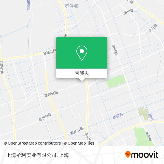 上海孑利实业有限公司地图