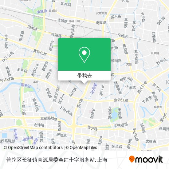 普陀区长征镇真源居委会红十字服务站地图