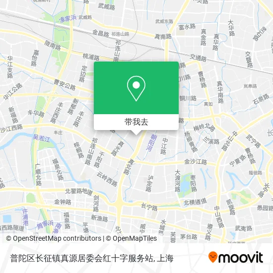 普陀区长征镇真源居委会红十字服务站地图