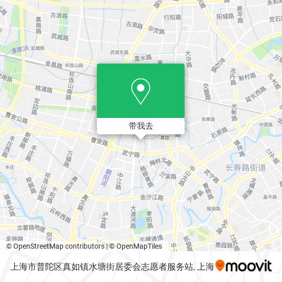 上海市普陀区真如镇水塘街居委会志愿者服务站地图