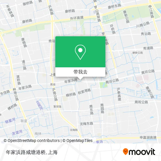 年家浜路咸塘港桥地图